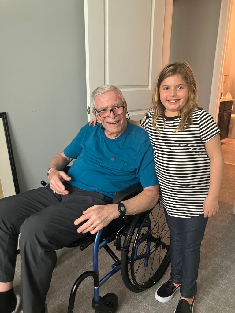 Rabbi Merle E. Singer and friend